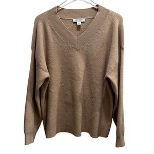 Nine West V Neck Sweater Tan Beige size XXL